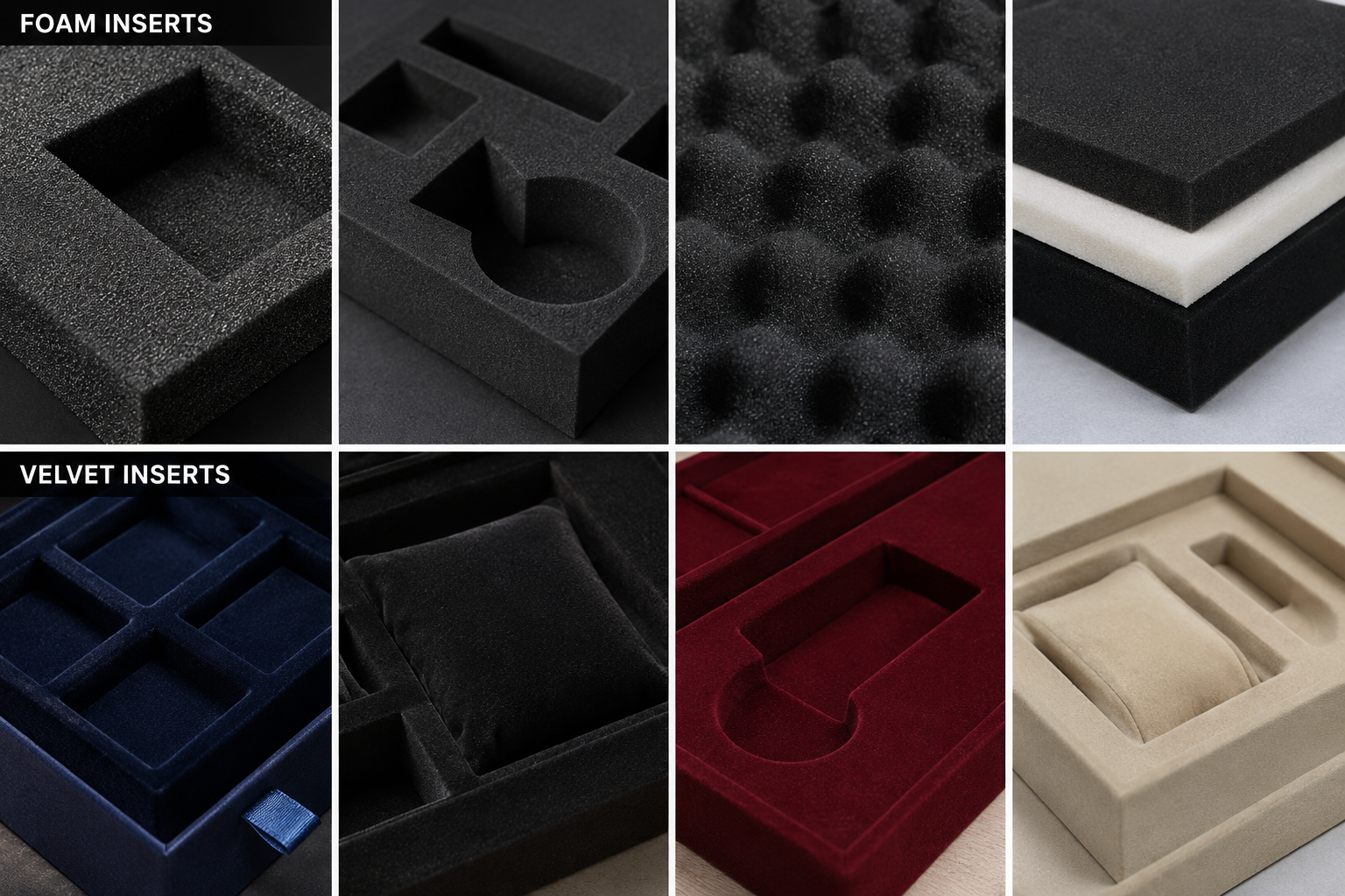 Foam & Velvet Inserts